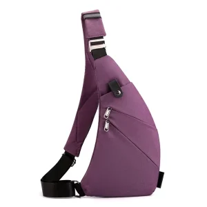 Fashion Chest Bag Men’s Sports Bag Lightweight Portable Sling Bag for Leisure