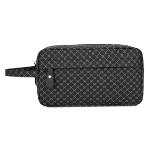 Fashion Cross-border Portable Men’s PU Leather Business Travel Carry-On Waterproof Polyester Double-Layer Large Capacity Handbag