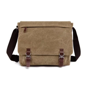 Fashion Crossbody Bags Messenger Shoulder Bag Classic Vegan Canvas Messenger Bag for Men