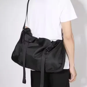 Fashion Custom Casual School Travel Business Sling Bag Men Black Daily Work Unisex Accept Customized Logo Shoulder Bag for Men