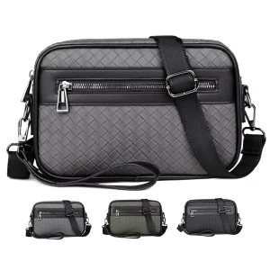 Fashion Custom Logo Multi Functional Vintage Outdoor Wallets Hand Bags Sling Shoulder Bag Business Men’s Messenger Bag