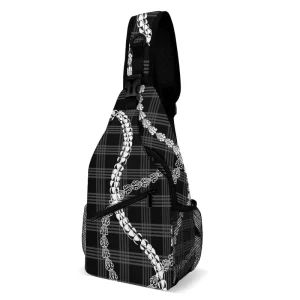 Fashion Customization High Quality Men’s Large Capacity Shoulder Bag Zipper Closure Hawaii Design Chest Bag for Men