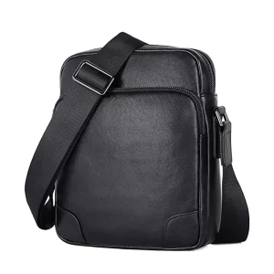 Fashion Handmade Custom Logo Luxury Travel Crossbody Bag Handbag Genuine Leather Men’s Shoulder Bag iPad Phone Wallet