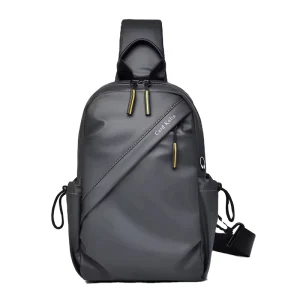 Fashion High End Oxford Waterproof Zipper Men’s Chest Bag Shoulder Versatile Lightweight Breathable Wear Resistant Casual Travel