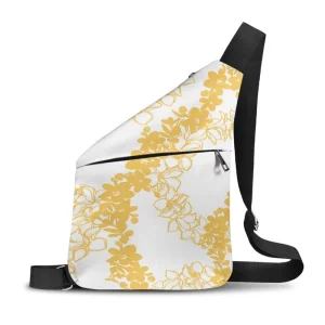 Fashion High Quality Custom Logo Men’s Canvas Large Capacity Pua Kalikimaka Style Shoulder Bags Hawaiian Waist Bag Made China