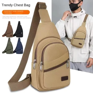 Fashion Large Capacity Shoulder Crossbody Chest Bag for Men Casual Sports Travel