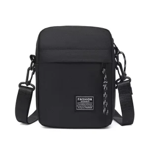 Fashion Men’s Crossbody Bag Waterproof Anti theft Lightweight and Durable Nylon Shoulder Bag with Zipper