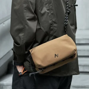 Fashion Men’s Crossbody Messenger Bag Waterproof Small Outdoor Leisure Mobile Phone & Tofu Bag Water Bottle Holder Foreign Trade
