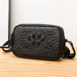 Fashion Men’s Quality Genuine Cowhide Leather Crossbody Messenger Bag Designer Shoulder Bags for Travel Daily
