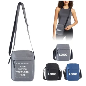 Fashion New Design Lightweight Waterproof Polyester Men’s Women’s Messenger Sling Shoulder Crossbody Mobile Phone Bag Daily