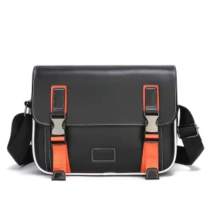 Fashion PU Men’s Casual Anti Theft Waterproof Messenger Crossbody Bag