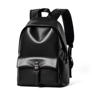 Fashion PVC Leather Laptop Backpack for Men Anti-Theft Waterproof Men’s Backpacks Travel School Bags Outdoor