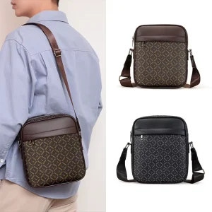 Fashion Shoulder Bag High End Men’s Business Commuting Cross Body Bag Cross Border Printed Bag