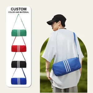 Fashion Striped Nylon Men’s Square Crossbody School Bag Sling Bags for Women Crossbody