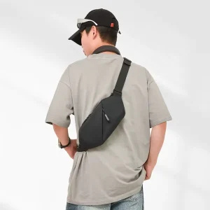Fashion Trendy Chest Bag Men Simple Design Casual Crossbody Strap Cycling Outdoor Sports Daily Use Waist Bags