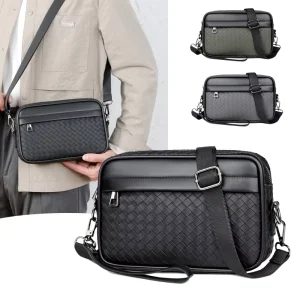 Fashion Waterproof Geometric PU Leather Crossbody Bag Vintage Luxury Custom Design Anti Theft Lightweight High Quality Travel