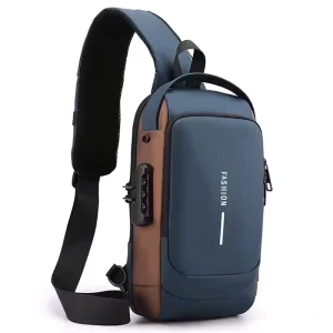 Fashion Waterproof Motorcycle Anti theft Chest Bag USB Men Crossbody Sling Bag Men Crossbody Bag for Men Phone Case