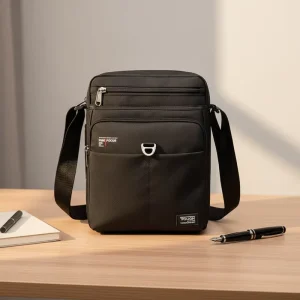 Fashion Waterproof Polyester Crossbody Bag Multifunctional Chest Single Shoulder Design Portable Sling Bag for Men