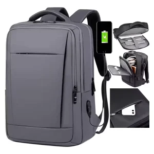 Fashion Waterproof USB School Bag Business Travel Backpack Laptop Backpack