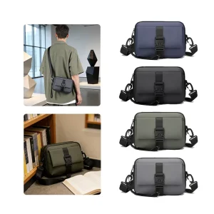 Fashionable High end Appearance Style Trendy Men’s Crossbody Bag Outdoor Commuting and Leisure Bag PU Premium Messenger Bag