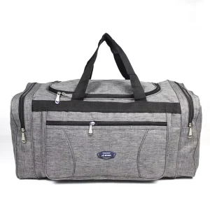 Fashionable Lightweight Men’s Gym Bag Waterproof Large Duffle Zipper Closure Hand Carried Travel Foldable Storage Solution
