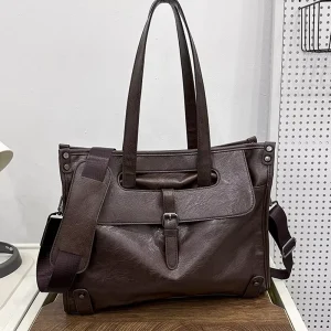 Fashionable Men’s Bag Shoulder Travel Bag Large Capacity Crossbody Bag Daily Business Handbag