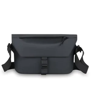 Fashionable Men’s Large capacity Waterproof Single Messenger Crossbody Bag Adjustable Shoulder Strap with Auxiliary Lock