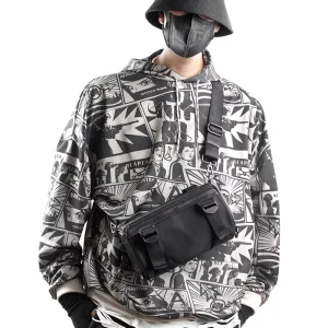 Fashionable Men’s PU Messenger Bag with Letter Decoration Durable Crossbody Design