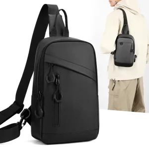 Fashionable Minimalist Urban Simplicity Sports Single Shoulder Bag New Trendy Versatile Breathable Mens Chest Pack Business