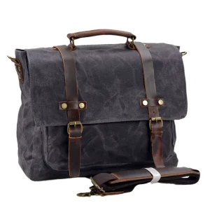 Fashionable Retro Style Simple Men’s Business Shoulder Bag Casual Business Trip Briefcase Crossbody Bag