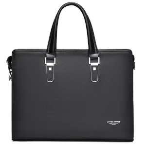 Fashionable Top level 14 Inch PU Men’s Crossbody Bag Laptop Briefcase Bag for Men OEM