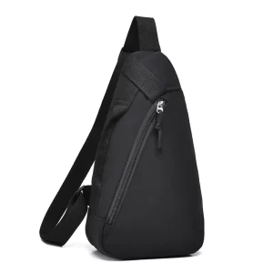 Fashionable Unisex Sling Shoulder Bag Lightweight Messenger Bag Water resistant Nylon Men’s Sports Chest Bag