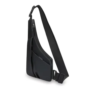 Film Coating Waterproof Triangle Sling Bag Anti-Theft Men’s Chest Bag Fashion Design Crossbody Bag with Multi-zippers Pockets