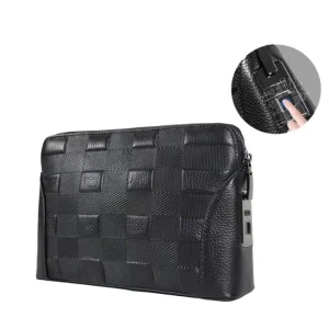 Finger Print Lock Men’S Duffle Bag Anti Theft Fingerprint Padlock Carbon Herb Smell Proof Bag