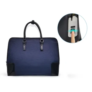 Fingerprint Lock England Style Fashion Classic Design Business Men’s Anti-Theft Nylon Hard Bag Smart Document Bag RoHS