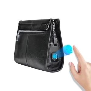 Fingerprint Lock Real Leather Oxford Material Soft Smart Unisex Designer Handbag Business Messenger Bag