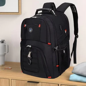 Foldable Boys Anti-Theft Large Capacity Waterproof School Travel Backpack USB Business Laptop Bag with Logo
