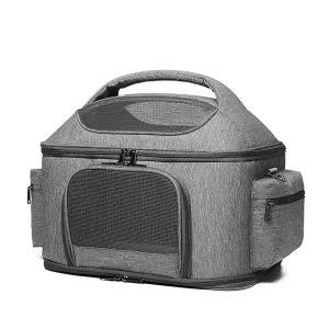 Foldable Breathable Travel Pet Handbag Handheld Shoulder Bag Portable Backpack For Cats And Dogs