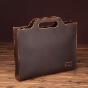 Foreign Trade Crazy Horse Leather European American Retro Men’s Genuine Leather Single shoulder Crossbody Handbag
