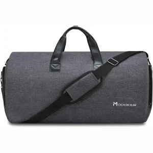 Free Sample Large Carry On Nylon Garment Bag with Zipper Closure Waterproof Hanging Suit Luggage for Men Women Travel Essential