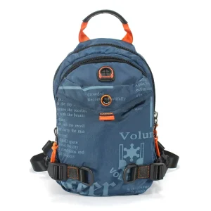 Fulin Custom Men’s Fashion Multi-Functional Outdoor Dual-Purpose Waterproof Nylon Letter Pattern Shoulder Crossbody Backpack