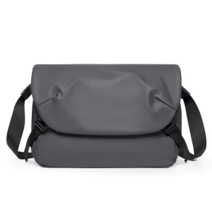 Functional Crossbody Bag Membrane Waterproof Casual Single Shoulder Crossbody Bag Men’s Large Mailman Bag