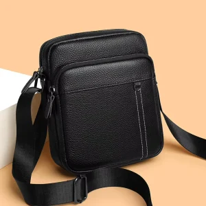 General Merchandise New Cross border Top layer Cowhide Shoulder Bag Stylish Business Casual Men’s Genuine Leather Bag Simple m