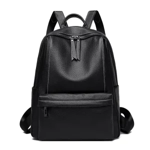 Genuine Cow Leather Large Capacity Backpacks for Women Casual Men’s Travel Backpack Fashion Vintage Shoulder Bag Commute Backpack