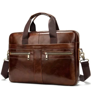 Genuine Leather Briefcase Fashionable Man Bag Business Laptop Bag