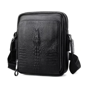 Genuine Leather Fashion Men’s Chest Messenger Shoulder Bags