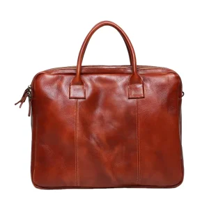 Genuine Leather Men’s Handheld Briefcase Shoulder Crossbody Backpack Cowhide Multi compartment Retro Business Computer Bag