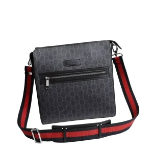 Genuine Leather Messenger Bag Vertical Business Fashion Generous Men’s Shoulder Bag for Business Travel