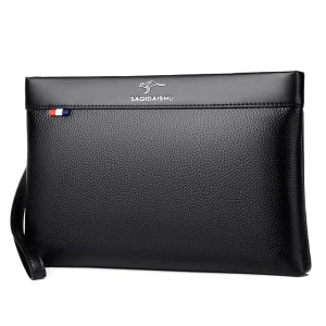 Genuine Leather Multifunctional Large Wallet Business Bag Casual Envelope Bag Fashion Men’s Clutch Handbag
