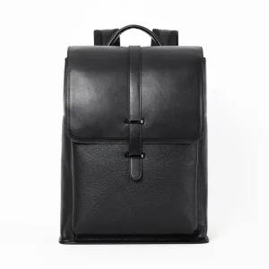 Genuine Leather RFID Men’s Backpack Fashion Travel Commuting Business 14 Inch Laptop Backpack Work Office Leather Laptop Bag